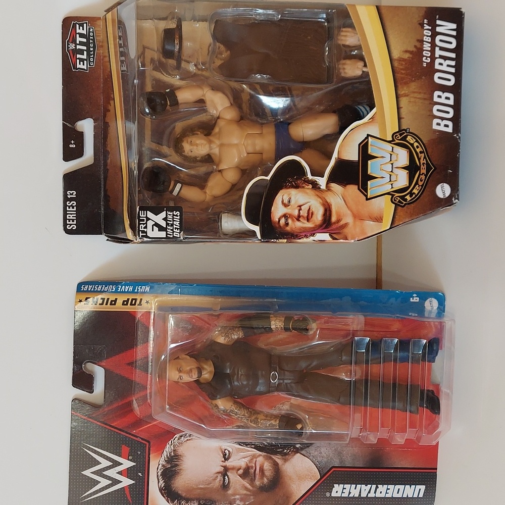 Wwe Bob Orton series 13 elite collection  and undertaker  top picks .